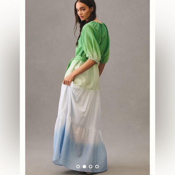 Anthropologie Significant Other Puff Sleeve Belted dress 👗 - Picture 5 of 7